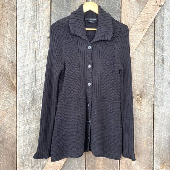 Calvin Klein Sweaters - Calvin Klein cardigan, 💯 cotton knit,  black